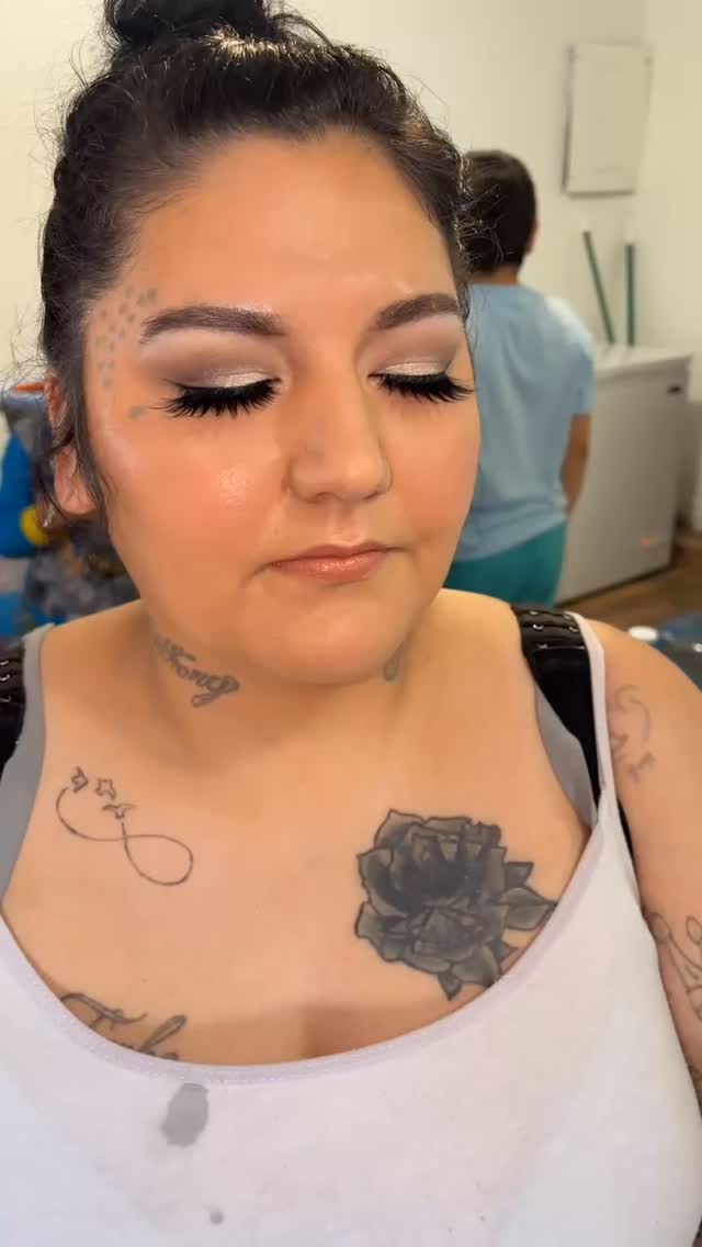 Soft natural glam selfie by MakeupByGen client