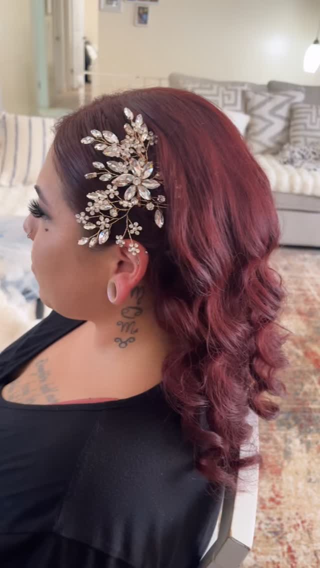 Mom of the quinceañera with full glam by MakeupByGen